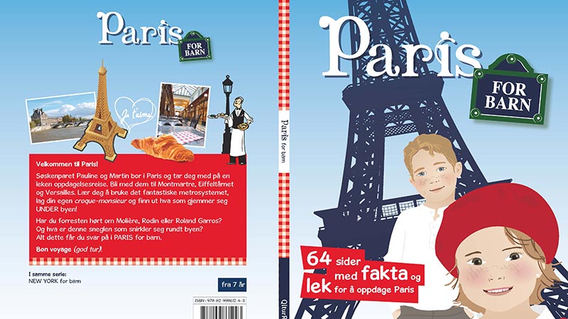 Reiseboka Paris for barn