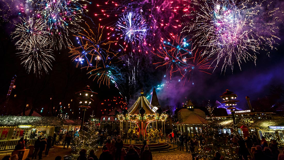 Fantastisk fyrverkeri i Tivoli i København