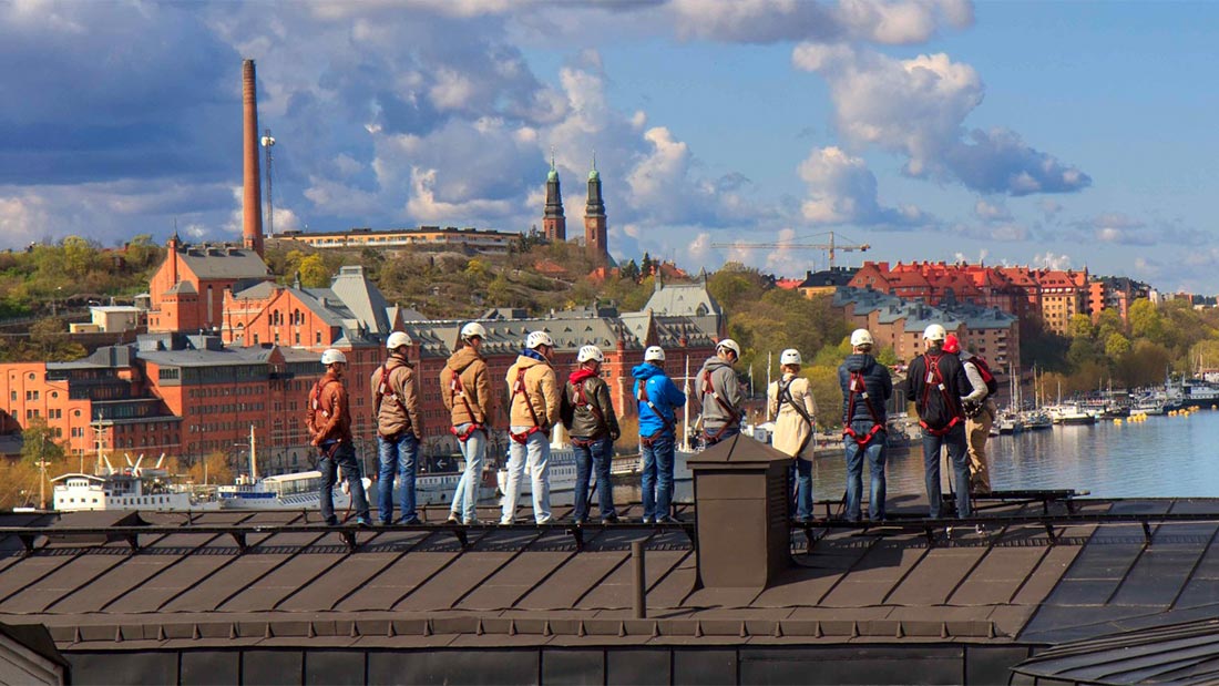 Takvandring i Stockholm
