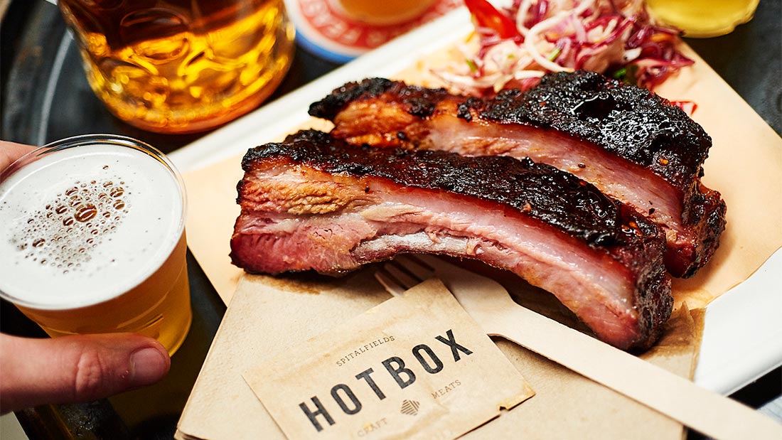 Mat fra Hotbox på Hawker House