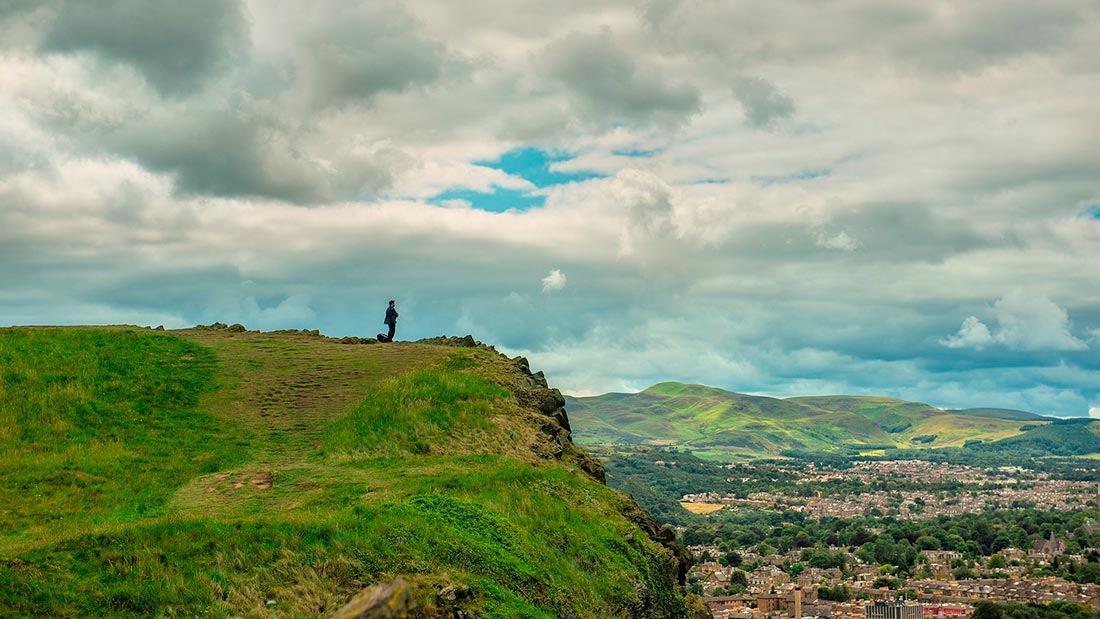 Arthur's seat i Edinburgh