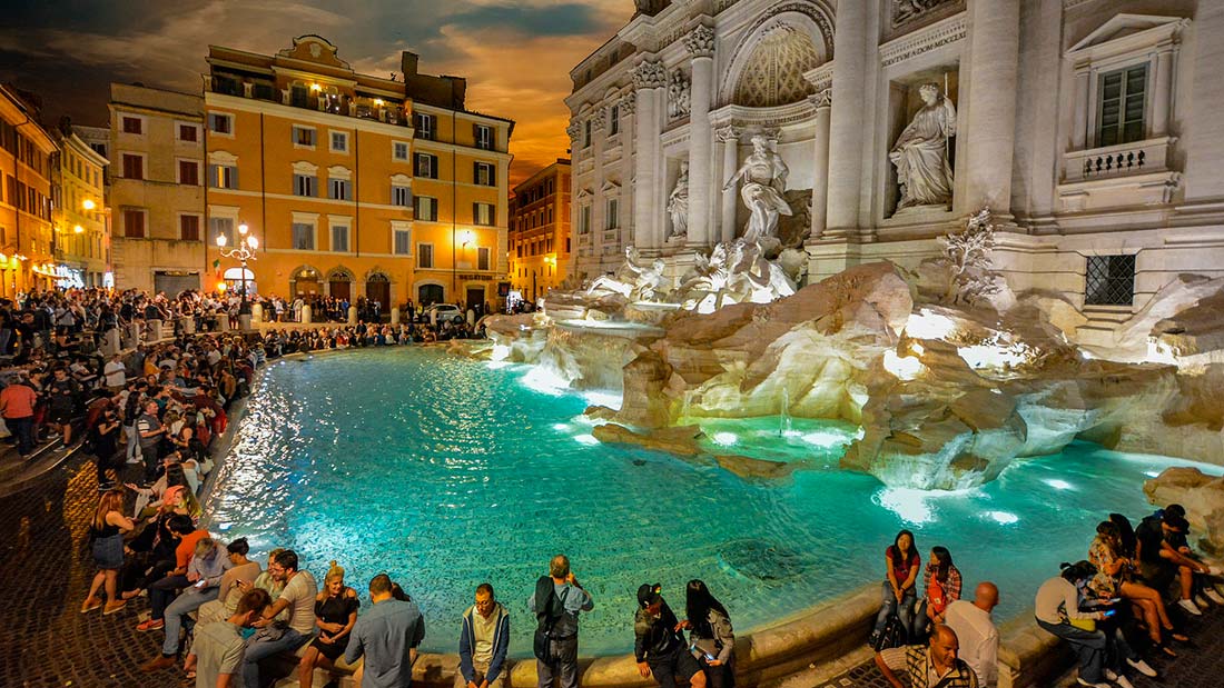 Trevifontenen i Roma