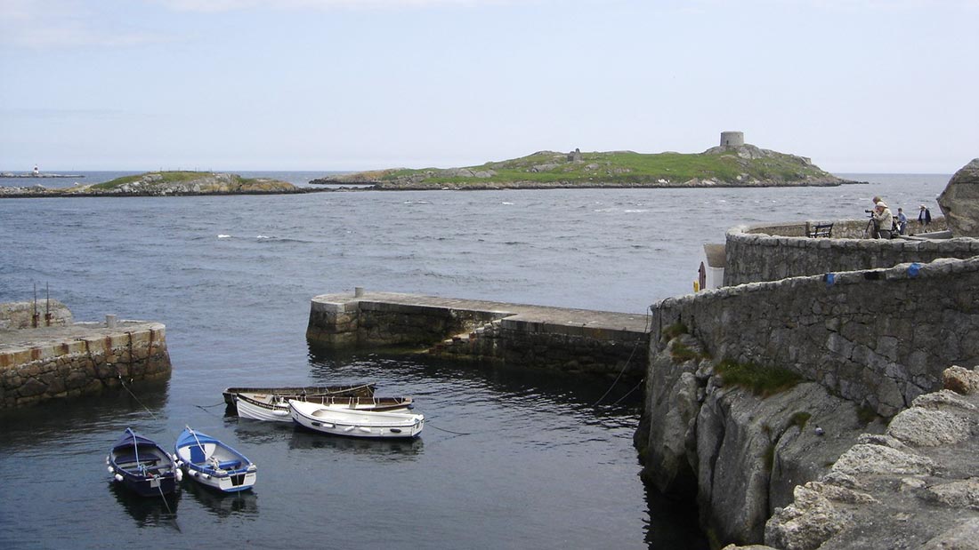 Utsikt over til Dalkey Island.