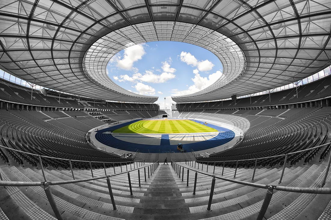 Olympiastadion - hjemmebanen til Hertha Berlin