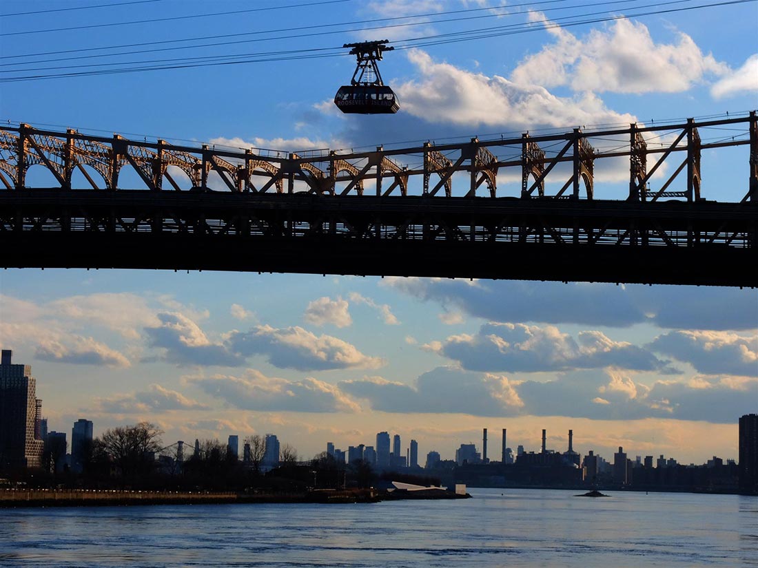 Sveve over byen i New York